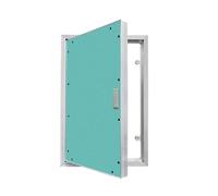 Panneau d'accès pour cloison sèche en alliage d'aluminium avec poignées - Isolation acoustique pour compteurs d'eau et de gaz - Cadre en plaque de plâtre de 40 x 80 cm - Solution d'accès facile à