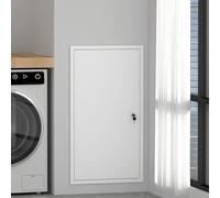 Panneau d'accès pour cloison sèche/plafond，couvercle de trou mural avec serrure et clés，porte d'accès en métal de 20"x40"/24"x48"，porte de service dissimulée pour la maison(26x24in/66x61cm)