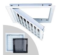 Panneau d'accès pour mur et plafond, grille d'aération anti-poussière et trappe à persiennes pour inspection de conduits CVC, plomberie et cloison sèche - Durable et facile à installer