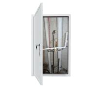 Panneau d'accès résistant au feu - Porte d'inspection blanche pour cloison sèche, salle de bain, arbre de service - Tailles : 250 x 600 mm, 300 x 300 mm, 400 x 500 mm, 450 x 500 mm, 700 x 700 mm