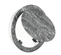 Panneau D'accès Rond en Aluminium, Fermeture Magnétique pour Plafond et Mur | Cache-trou Mural Décoratif, Finition Effet Pierre, Encastré, Accès à la Plomberie électrique(Black,300mm/12inch)