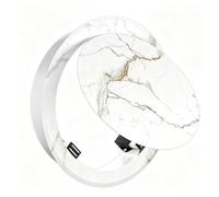 Panneau D'accès Rond en Aluminium, Fermeture Magnétique pour Plafond et Mur | Cache-trou Mural Décoratif, Finition Effet Pierre, Encastré, Accès à la Plomberie électrique(White,150mm/6inch)
