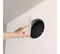 Panneau d'accès rond, trappe d'inspection au plafond et au mur avec loquet tactile, idéal pour la plomberie de garage et l'accès au grenier