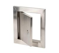 Panneau d'accès universel for cloisons sèches en acier inoxydable, porte simple d'accès au barbecue, panneau d'accès au plafond mural avec loquet à tournevis(55x45cm/21.7x15.7")