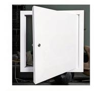 Panneau d'accès universel for cloisons sèches, plomberie électrique, porte d'accès verrouillable en métal blanc avec loquet à tournevis for mur/plafond CVC(45x70cm/18x28in)