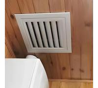 Panneau d'accès ventilé Amovible - Couvercle Mural en Alliage d'aluminium pour Grille de Reprise d'air 300 x 300 mm (12 x 12 po) - Idéal pour Les installations en sous-Sol et en GR