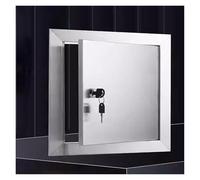 Panneau d'accès verrouillable en acier inoxydable avec clé, couvercle décoratif pour cloison sèche pour électricité et plomberie, plaque d'inspection des trous muraux