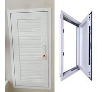Panneau d'accès verrouillable en aluminium 30 x 30 30 x 60 40 x 60 50 x 50 60 x 60 cm Couvercle de boîtier de compteur et trappe de panneau électrique/fusible Blanc 35 x 55 cm