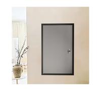 Panneau d'accès verrouillable en aluminium 76,2 x 76,2 cm - Porte de grenier encastrée pour plomberie - Cache-arbre de service gris pour murs et plafonds - Comprend des clés pour la sécurité