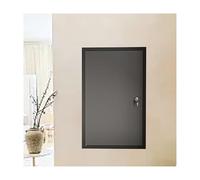 Panneau d'accès verrouillable en aluminium - Porte encastrée de 76,2 x 127 cm pour plomberie et grenier - Porte d'accès au mur et au plafond noire durable avec clés - Cache-arbre de service robuste