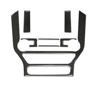 Panneau d'accessoires d'intérieur Cache de console multimédia en fibre carbone Compatible avec Ford Pour Mustang GT 2015-2021