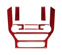 Panneau d'accessoires d'intérieur Cache de console multimédia en fibre carbone Compatible avec Ford Pour Mustang GT 2015-2021