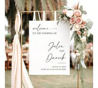 Panneau d'accueil de mariage, Décoration de cérémonie de mariage de luxe, Amour éternel, Produits dérivés de mariage 40*60,50*70,30*40,20*30,40*50Fibre synthétique