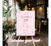 Panneau d'accueil personnalisable pour 21e/30e anniversaire avec nom, panneau d'accueil pour fête de mariage, décoration murale 21 ou 30, cadeau prêt à accrocher pour événement d'anniversaire et de ma