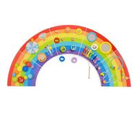 VIGA Panneau d'activités mural Arc-en-ciel – 5 sections, motricité fine, 12 mois et plus