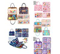 Panneau d'activités, Panneau d'activités sensorielles pour les compétences de motricité fine, Jouets de panneau sensoriel, Jouets éducatifs préscolaires pour les cadeaux des filles et des garçons, Liv