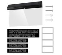 Panneau D'adresse Solaire, Visibilité Améliorée Par Temps, 31,6 X 5,6 X 21,6 Cm, Numéros De Maison À Éclairage Solaire Imperméables, Panneaux De Numéros D'adresse À LED, Options De Montage Polyvalente