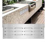 Panneau d'aération en acier inoxydable, grille d'évacuation de l'air avec écran pour barbecue de cuisine, grille de sortie d'air résistante aux intempéries