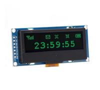 Panneau d'affichage 3,3 V 5,7 cm, faible consommation d'énergie, résolution 128 x 32 pour équipement d'automatisation (MRC162C Green Display)