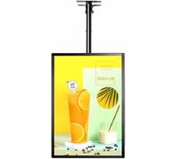 Panneau d'affichage à LED avec cadre fin à clipser - Panneau mural rétroéclairé en aluminium pour restaurants et magasins