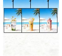 Panneau d'affichage à LED et panneau de menu rétroéclairé, cadre ultra fin, boîte lumineuse lumineuse, panneau publicitaire mural pour restaurant, magasin de détail