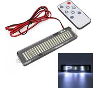 Panneau d'affichage à LED programmable pour vitrine avec télécommande [lumière blanche] DC 12V