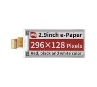 Panneau d'affichage brut à encre électronique de 2,9 pouces (B) compatible avec Raspberry Pi 296x128 rouge/noir/blanc de faible puissance avec grand angle de visualisation sans PCB