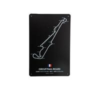 Panneau d'affichage - Circuit Paul Ricard - Formule 1 Décoration - Tableau publicitaire - Mancave - Plaque murale - Panneau métallique - Plaque métallique - Plaque en métal