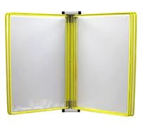 Panneau d'affichage de documents, Porte-documents A4 mural multicolore(Yellow)