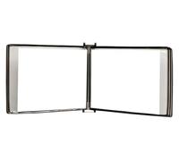 Panneau d'affichage de documents, Porte-documents mural A4 multicolore(Black)