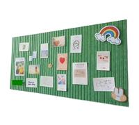 Panneau D'affichage De Photos For Travaux Scolaires, 3 Pièces, Bulletin Messages, Affiches Décoratives Fond For Bricolage pour Bureau et Cuisine(Jewelry Green,40x60cm)