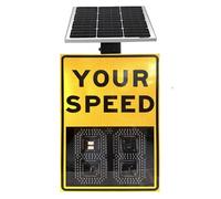 Panneau d'affichage de vitesse radar, indicateur de limitation de vitesse | Indicateur de vitesse à LED solaire, affichage clair de la limitation de vitesse, adapté aux routes, aux quartiers et aux