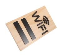 Panneau D'affichage du Code Wi-fi en Bois Réinscriptible | Support de Table Vertical, Surface Lisse à Effacer, pour Comptoir D’accueil et Mises à Jour Rapides