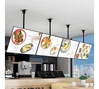 Panneau d'affichage LED à cadre mince et à clipser, panneau d'affichage publicitaire LED pour menu, restaurant, restauration rapide, magasin, panneau d'affichage mural, montage rapide 4pcs-30×40cm