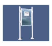 Panneau d'affichage libre Agora RAL9010 - 1670x1225 - Module initial - Sans bandeau-titre - PROCITY - 591101.9010