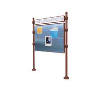 Panneau d'affichage libre Boule Aspect Corten - 1225x1670 - Module initial - Bandeau-titre - PROCITY - 591192.S025