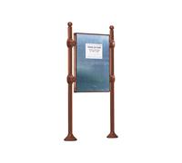 Panneau d'affichage libre Boule Aspect Corten - 1670x1225 - Module initial - Sans bandeau-titre - PROCITY - 591102.S025