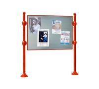 Panneau d'affichage libre Boule RAL3020 - 870x1225 - Module initial - Sans bandeau-titre - PROCITY - 591012.3020