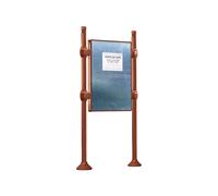 Panneau d'affichage libre City Aspect Corten - 1225x870 - Module initial - Sans bandeau-titre - PROCITY - 591040.S025