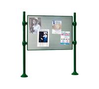 Panneau d'affichage libre City RAL6005 - 1225x1670 - Module initial - Sans bandeau-titre - PROCITY - 591070.6005