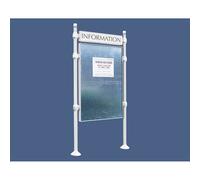 Panneau d'affichage libre City RAL9010 - 1670x1225 - Module initial - Bandeau-titre - PROCITY - 591220.9010