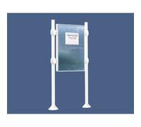 Panneau d'affichage libre Inox brossé RAL9010 - 1225x870 - Module initial - Sans bandeau-titre - PROCITY - 591049.9010