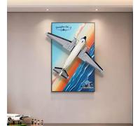Panneau d'affichage mural en acrylique pour modèle d'avion de passager LEGO 11378 - Panneau d'affichage mural uniquement (sans lumière) (A)