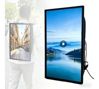 Panneau d'affichage numérique 21,5" à Porter sur Le Dos Écran LCD 1000 nits Système Android 11 Compatible USB/HDMI/Application Mobile Panneau d'affichage Mobile Portable pour Vos