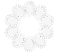 Panneau D'affichage pour Nail Art Ovale, 10 Pièces en Plastique | Échantillon de Nuancier, Comparaison Précise des Couleurs, Salon et Maison, pour Étudiants et Techniciens Ongulaires