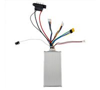 Panneau d'affichage pour scooter électrique 36 V pour modèles HX et X6, construction en plastique + métal avec compteur de 8 × 9 cm et contrôleur 15 × 20 cm, blanc