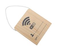 Panneau D'affichage Wi-fi en Bois pour Invités, Bureau et Comptoir | Bois à Grain , Style Rustique Moderne, Plaque Murale ou Suspendue, pour Réception et Restaurant