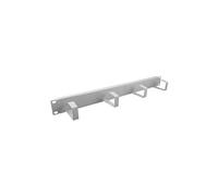 - Panneau d'agencement de câbles de rack - RAL 9005, noir profond - 1U - 19"