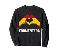 Panneau d'amour Formentera Ibiza Espagne Sweatshirt