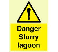 Panneau Danger Slurry Lagon - 300 x 400 mm - A3P